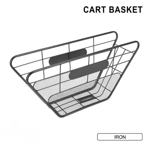 Basket Storage Center Luggage Rack Carrier For Super 73 -S2 Y1 Heavy‑Duty Iron Material Large Capacity Hollow Grid Design