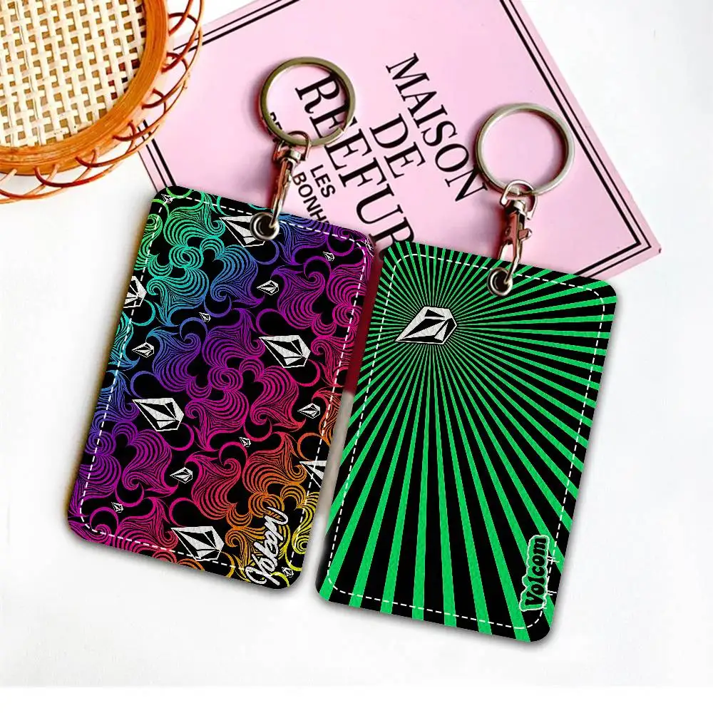 

Держатель для карт V-Volcom LOGO прямоугольной формы, держатель для бейджей и кредитных карт, держатель для студенческих удостоверений, чехол для проездных на автобус