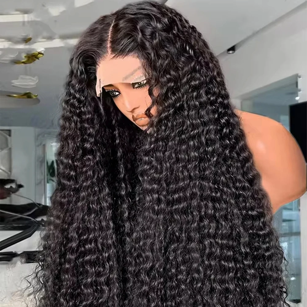 

250% Transparent HD Human Hair Wigs 32Inch Deep Wave 13x4 Curly Lace Front Wig 13x6 Water Wave Lace Frontal Wigs for Black Women