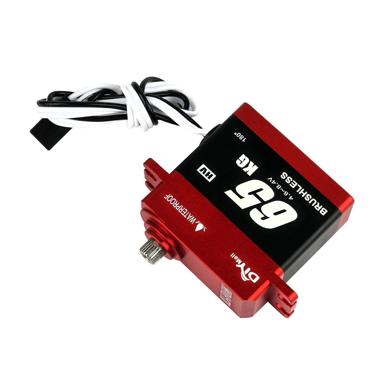 BLSHV65MG 65KG Digital Brushless Servo HV Casing Aluminium Tahan Air 180 270 Rotasi 360 Derajat untuk Aplikasi RC