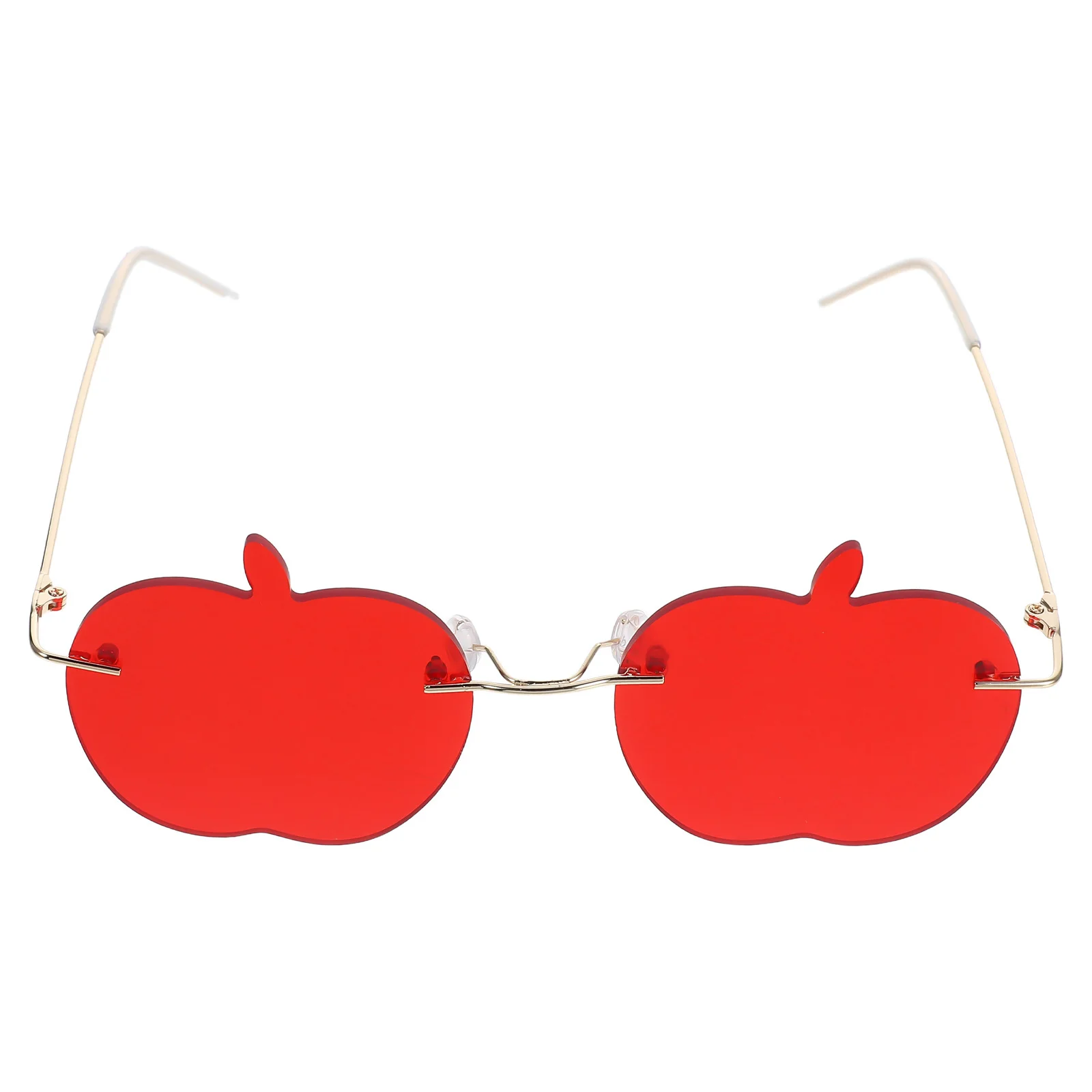 

CATIEBYE Funny LED Sunglasses Shaped Novelty Shades Red Alloy Frame for Men Fashion Xmas Party Eyewear