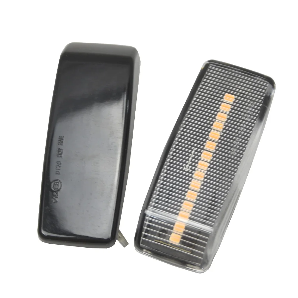 2Pcs LED Dynamic Side Marker Light Blinker Turn Signal Lamps For Mercedes-Benz C E S SL CLASS W201 190 W202 W124 W140 R129