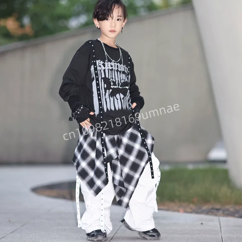 girls-k-pop-crop-top-street-dance-skirts-boys-hip-hop-sweatshirt-vest-cargo-pants-costume-kids-jazz-clothes-set-child-streetwear
