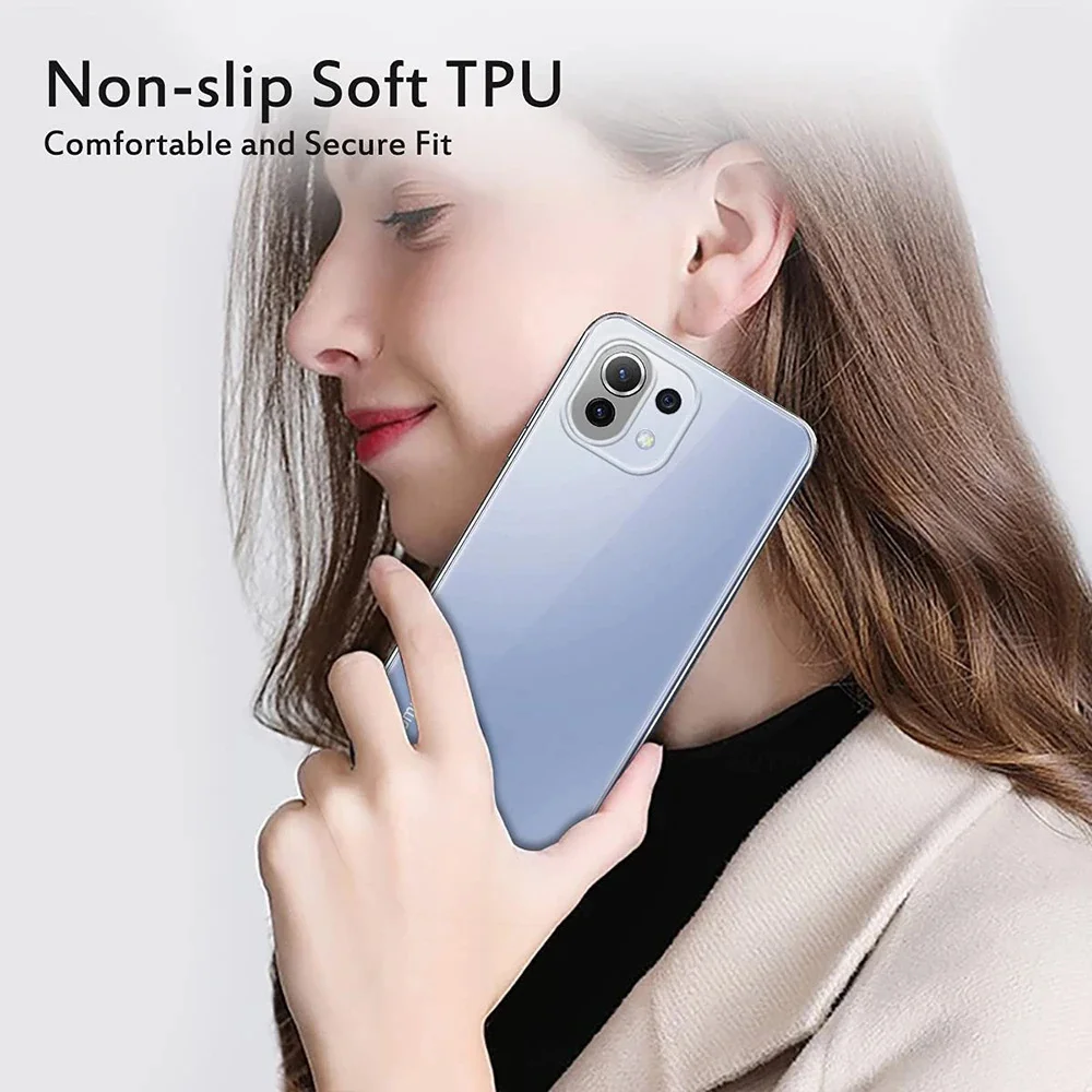 Clear Silicone Phone Case For Xiaomi Mi 11 11X 11i 11T 10 10T 9 9T 8 Pro Lite Se Ultra Thin Soft Case For Mi A3 A2 Lite A1 Cover - Image 2
