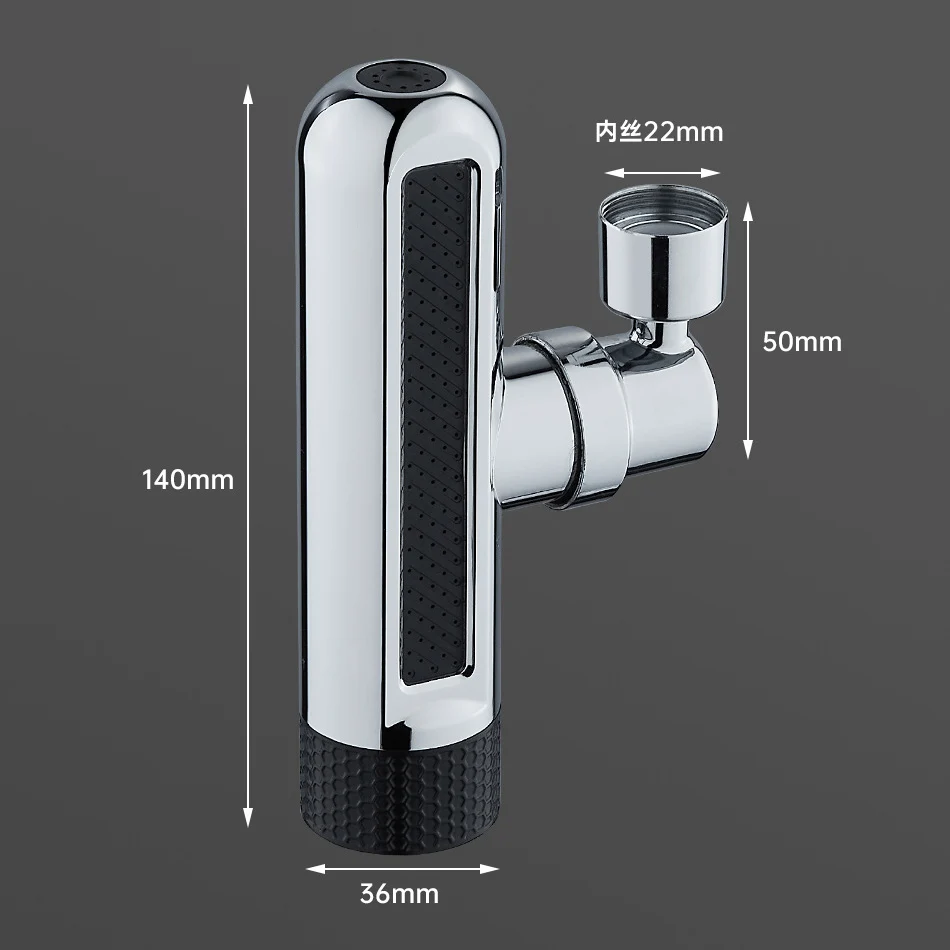 New 6 Modes Kitchen Faucet Waterfall Spout Splash-Proof Universal 360° Rotating Aerator Multi-Function Faucet Spout Extender
