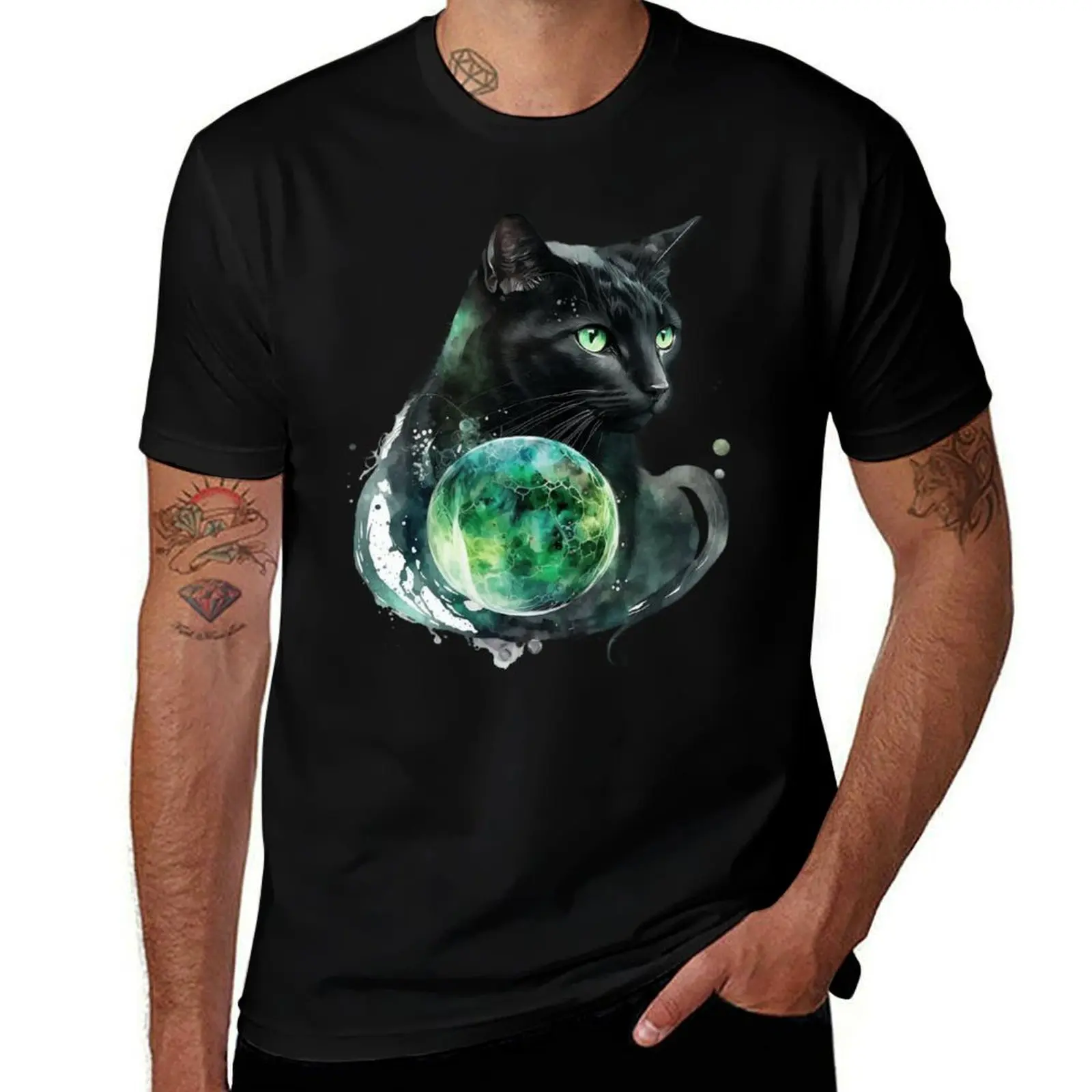 Teal and Purple Ombre Faux Glitter Easter Bunny T-Shirt Simple Trendy Casual T-Shirt