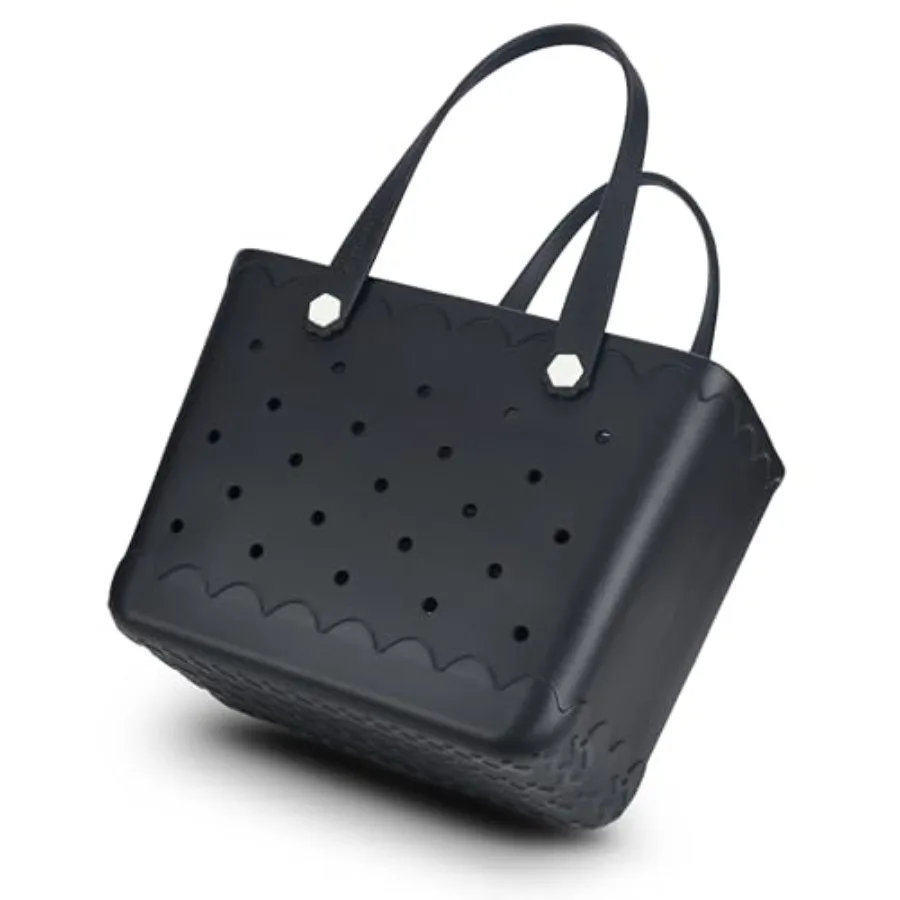 

Rubber Beach Tote Bag Waterproof Tip-Proof Outdoor Tote Bag for the Beach Boat Pool Sports