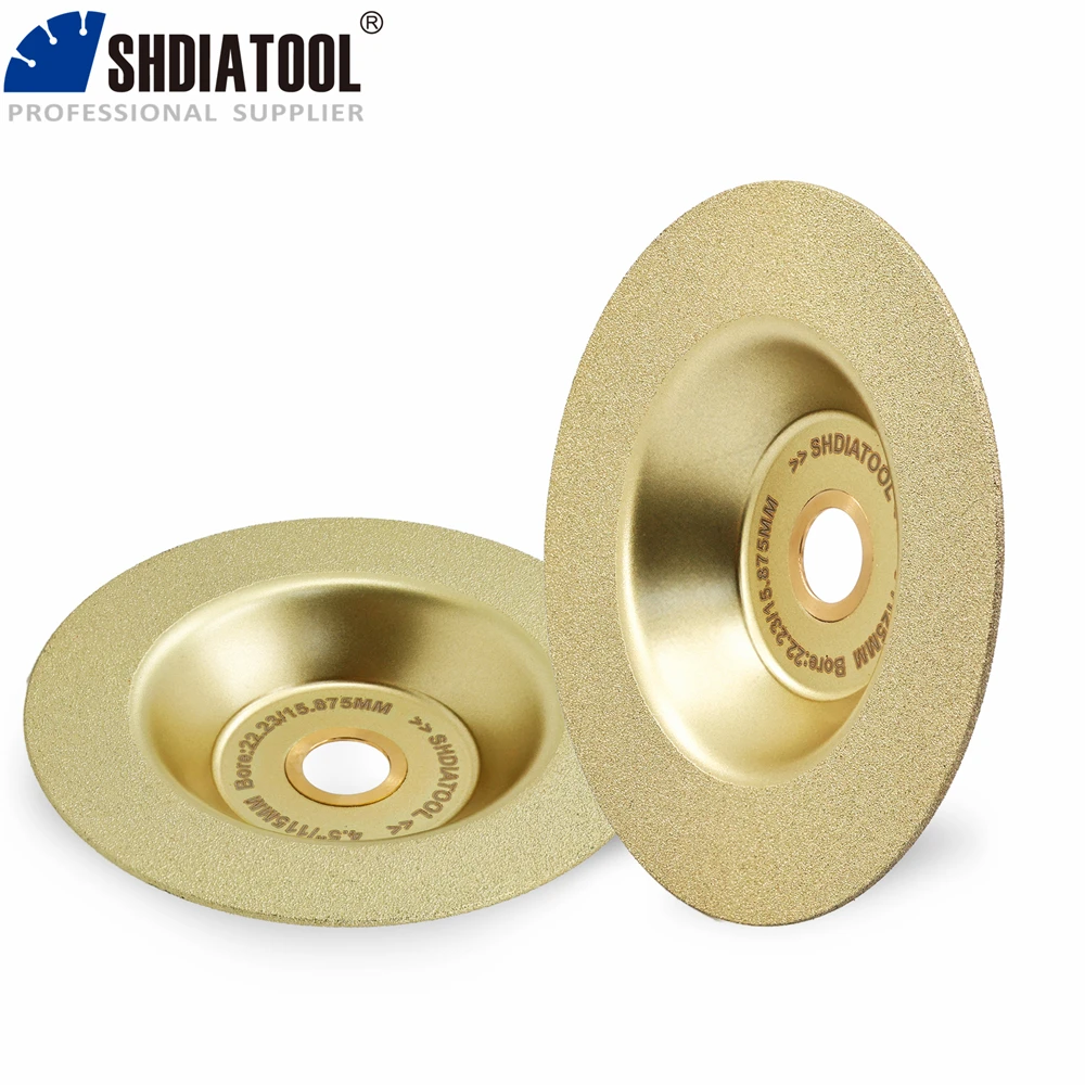 SHDIATOOL Dia115/125mm rueda de copa de corte de diamante soldada Dekton disco de lijado de azulejos de cerámica placa cortadora de mármol de porcelana
