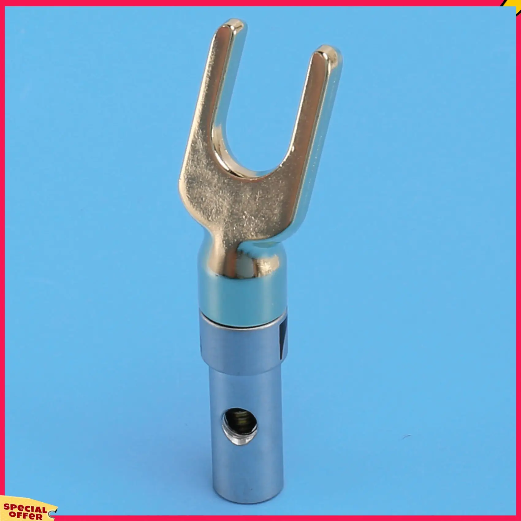 A39M Y Plug 45 درجة محطة المجرف موصل لأسلاك مكبر الصوت لتقوم بها بنفسك/سلك توصيل مكبر الصوت لتقوم بها بنفسك - حزمة من 12 (6 أسود + 6 أحمر)