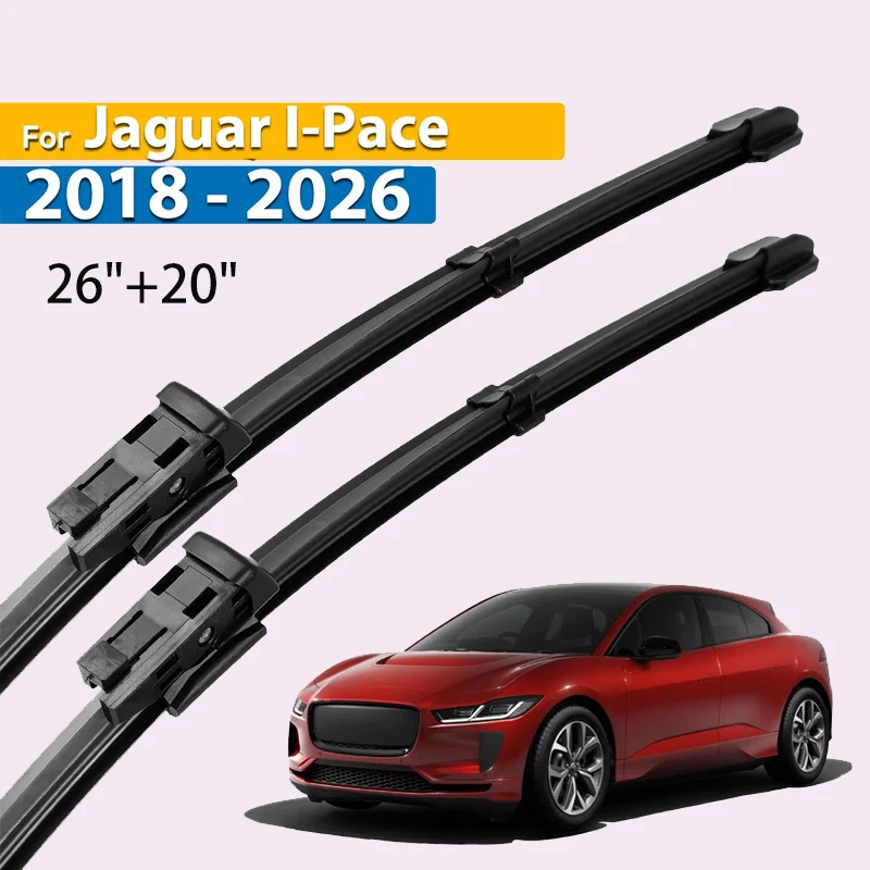

Wiper Front Wiper Blades For Jaguar I-Pace 2018 - 2026 Windshield Windscreen Clean Window Car Rain Brushes 26"+20"