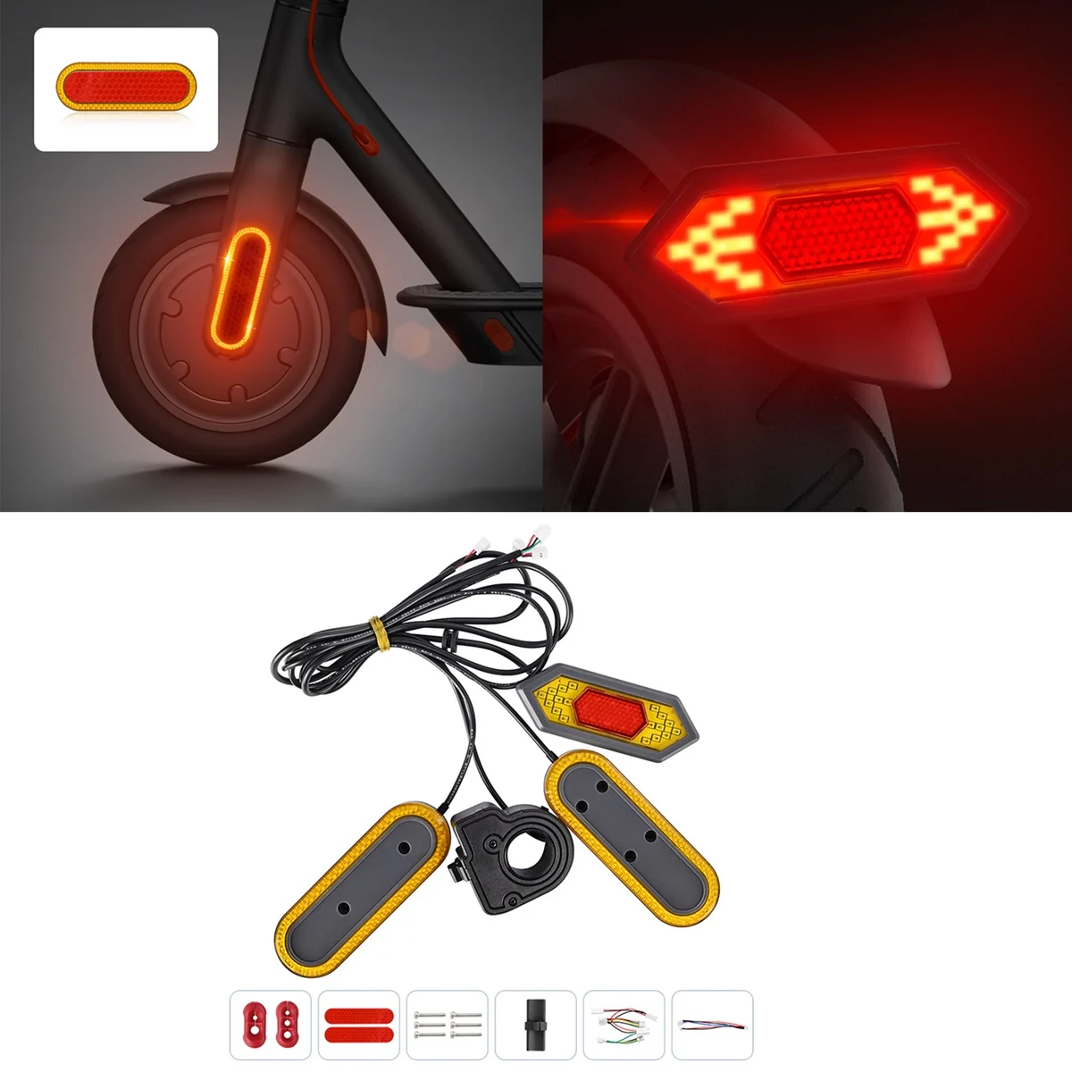 Turn Signal Lamps for Xiaomi Mi Electric Scooter M365/ PRO/1S /Lite /Essential Scooter Reflective Rear Light