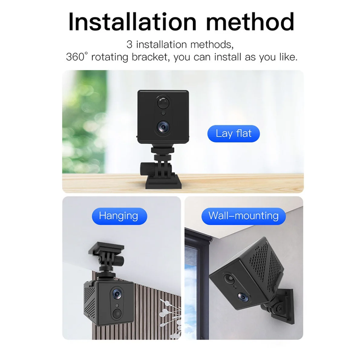 A93P 3MP 4G SIM Card Mini Camera Human Detection Camera 3000mAh Battery Security Surveillance Camcorder Video Recorder Camera