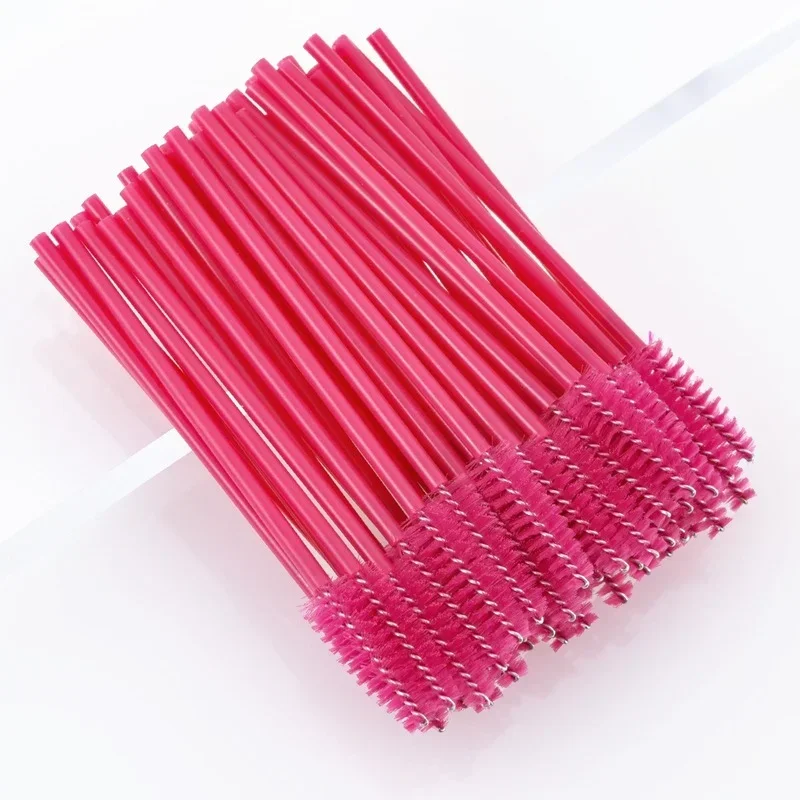 Brosses à Cils en Forme de Poulet, Peigne, Bobines, Baguettes de Maquillage, Baguettes de Mascara pour Extensions, 50 Pièces