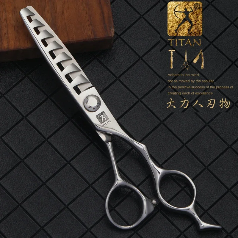 TITAN 6 Inch Hairdressing Scissors Professional Hair Scissors Japan440c Barber Shears Hair Cutting High Quality Scissors