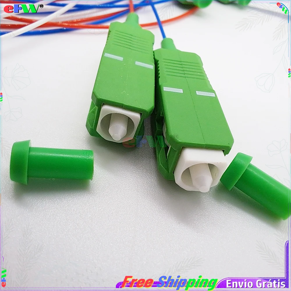 Imagem -03 - Mini Separadores Óticos sc Apc 0.9 mm Cor da Mistura Fbt Acoplador Óptico 1x16 Adaptador 1-a16 Ftth Fibra Divisor 100 Peças Lote 1*16