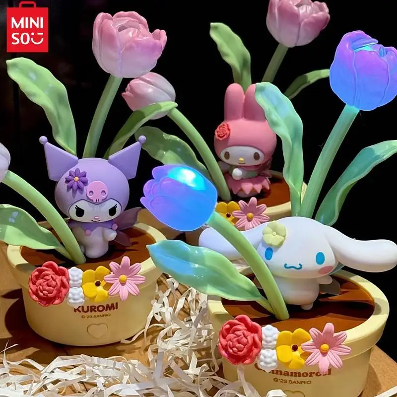 

Miniso Sanrio цветок сказочная серия коричная светодиодная Ночная лампа экономное творческое украшение декоративная лампа для девочек Рождественская игрушка подарок