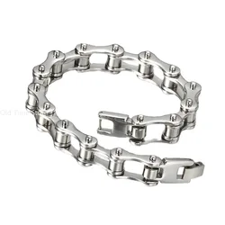 Punk 316L Stainless Steel Bracelet Men Biker Bicycle Motorcycle Chain Men's Bracelets Mens Bracelets Bangles Fashion Jewelry