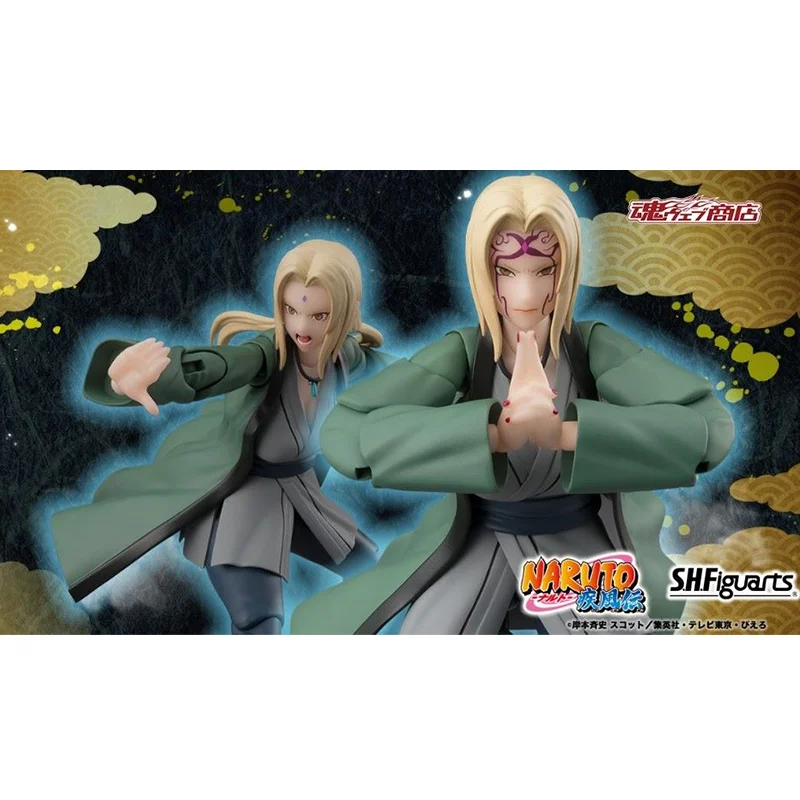 In Stock Original Bandai S.H.Figuarts SHF Tsunade The Legendary Medical Ninja of The Hundred Great Masters Anime Model Toys