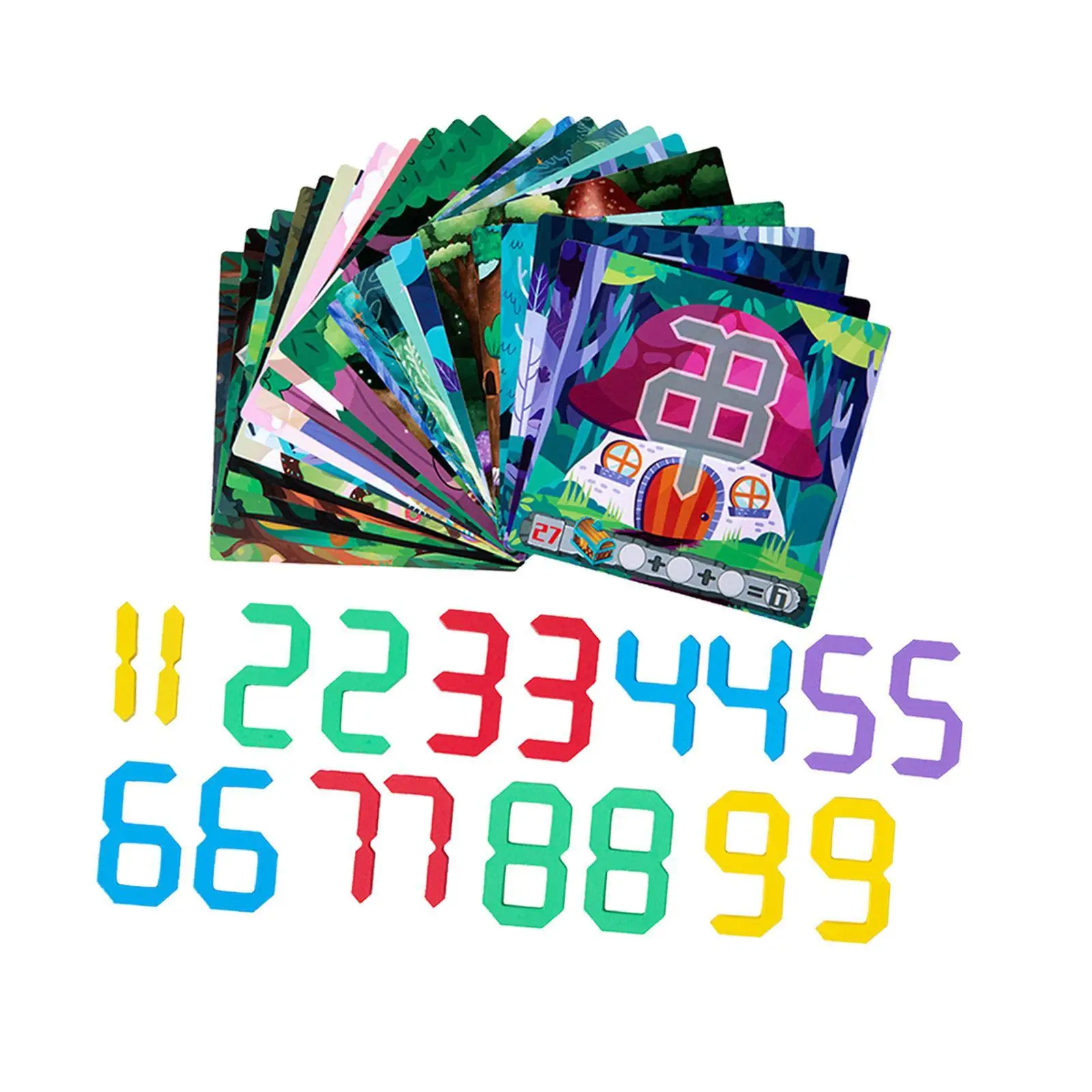 Interactive Montessori Wooden Kids Digital Decryption Puzzle Game for Children Educational Table Top Play