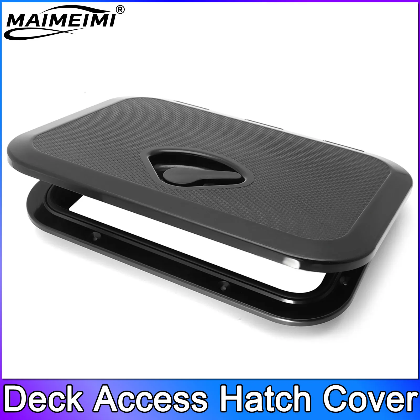 ABS Deck Access Hatch Cover 11" Wit Zwart Marine Deck Access Hatch Waterdicht Anti-UV Antislipinspectie Voor Boot Jacht RV