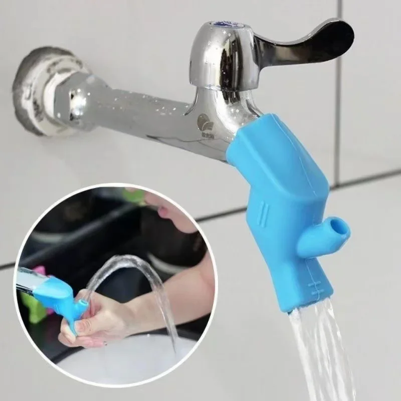 Faucet Extender, Bathroom Sink Device, Children's Hand Washing Accessories, Silicone Water Guide Sink, Bathroom Accessories - view 2