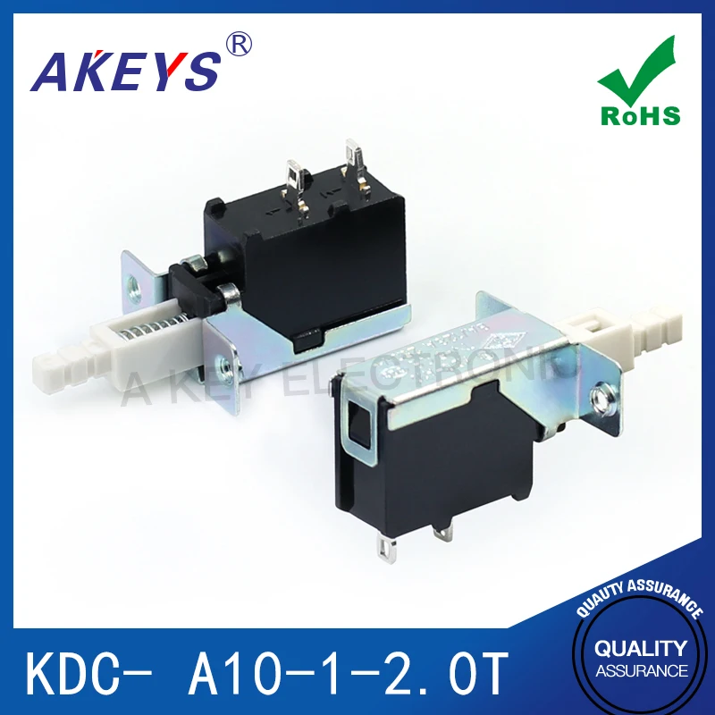 สวิตช์ไฟสำหรับแอมป์คุณภาพสูง 5 ชิ้น รุ่น KDC-A10-1-2.0T ที่เหมาะกับการใช้งานในระบบเสียงรถยนต์และโฮมเธียเตอร์