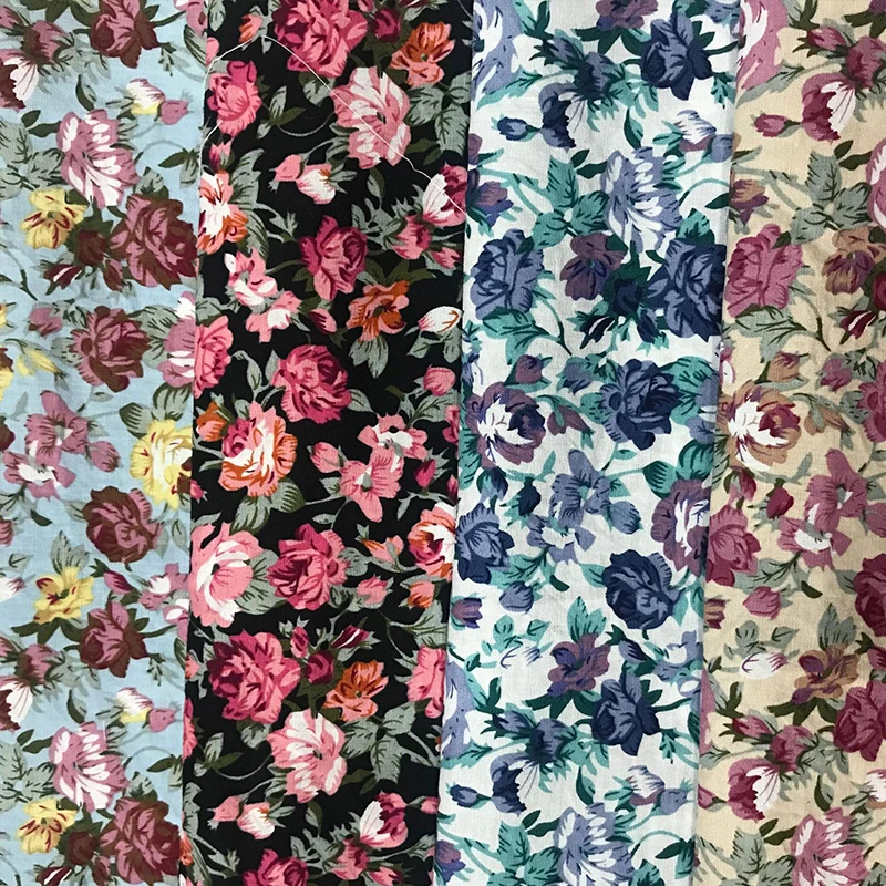 Printed Fabric with Small Flowers, 100% Cotton, DIY, Flowers Dress, Clothing Shirt, Skirt, Handmade Sewing, Quilting, Patchwork