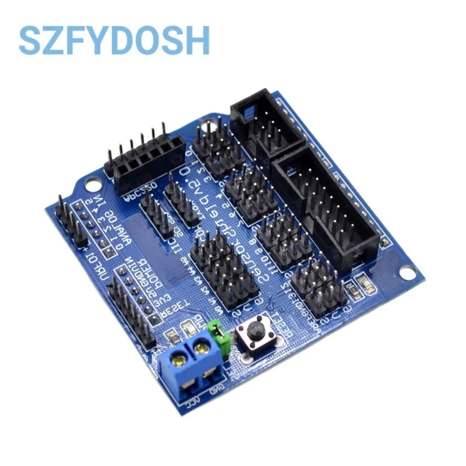 Sensor Shield V5.0 scheda di espansione del sensore per UNO MEGA R3 V5 per Arduino blocchi elettronici di parti di robot