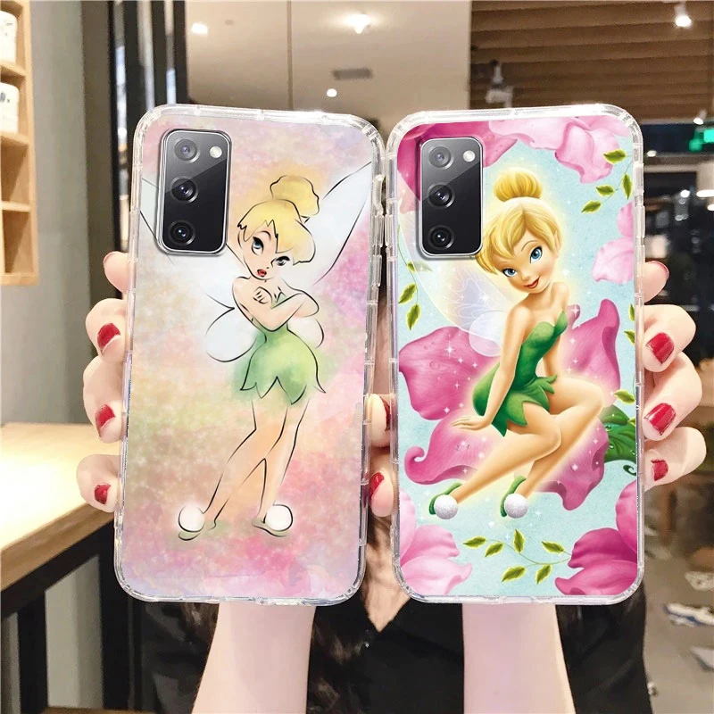 Disney Tinker Bell For Samsung A53 A52 A54 A13 A12 A32 A71 A33 A73 A72 A51 A23 A21S 5G Transparent Phone Case