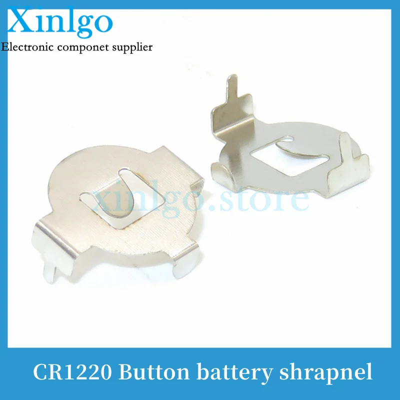 50PCS/LOT CR1220 BATTERY SHRAPNEL 3V button battery shrapnel, contact, positive and negative plate shrapnel, metal plate, batter