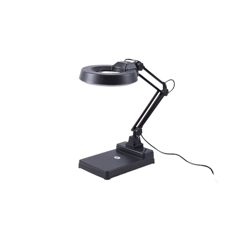 Desktop magnifying glass LED lamp anti-static optical lens 10 times 30 times reading electronic maintenance mobile phone repair
