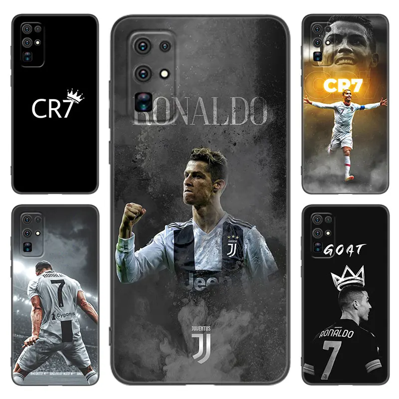 Cr7 super r-ronaldo schwarz telefon hülle für honor 9 50 se 90 lite 20 y7 pro y6 y9 prime 9i 9x x7 x7a x8 x8a x9 x50i y5 2018 2019