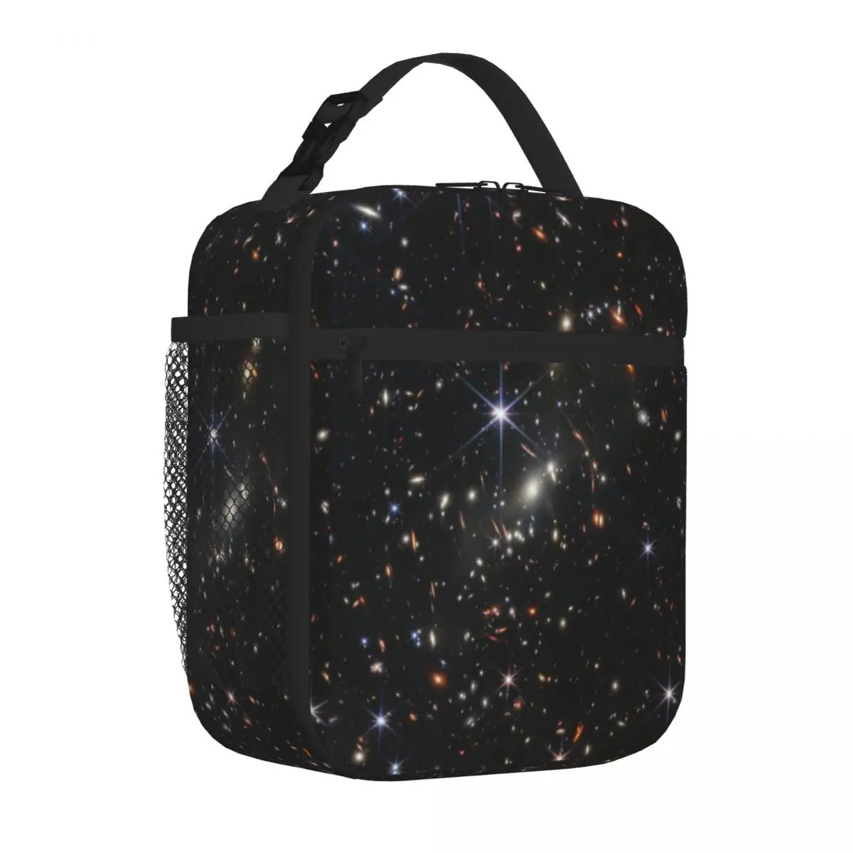 Hot Sale Webb S First Deep Field - JWST Marble Print Kids Lunch Bag Train Ride Canvas Lunch Bag