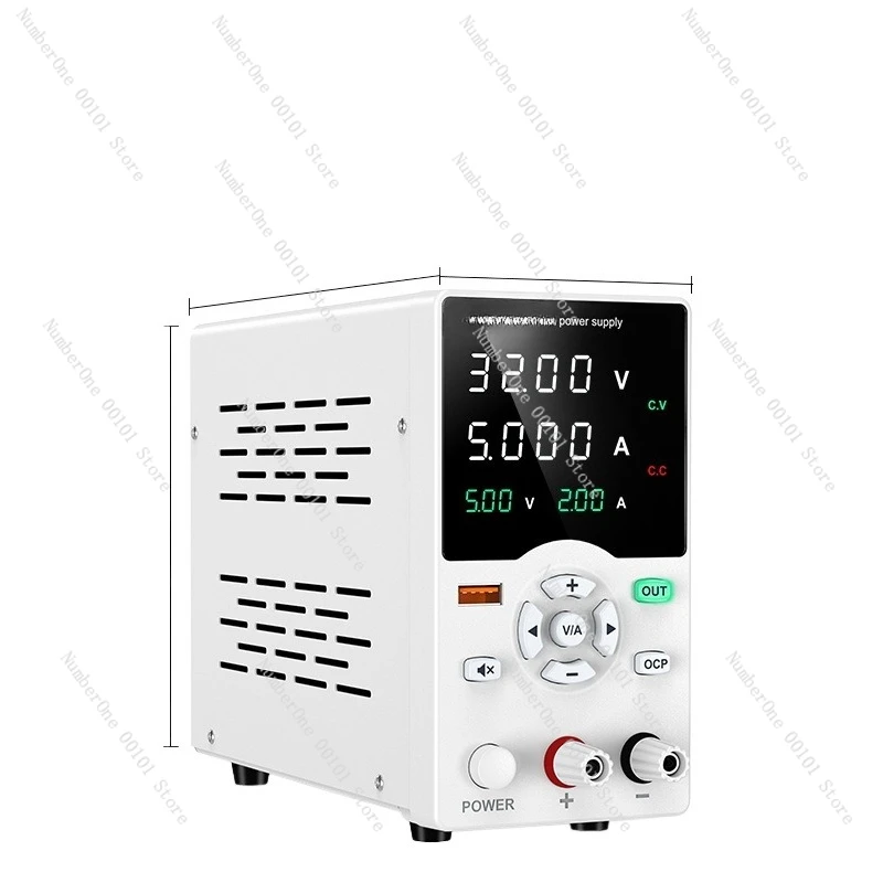 

Solid test adjustable DC power supply meter 30V5A10A notebook mobile phone maintenance electroplating burner