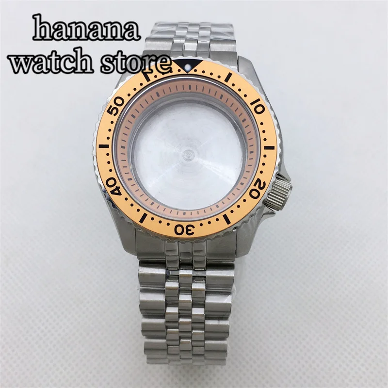 BLIGER 41mm SKX Stainless Steel Case 3.8 Crown Black White Orange Green Sapphire Glass For NH34 NH35 NH36 NH37 NH70 Movements