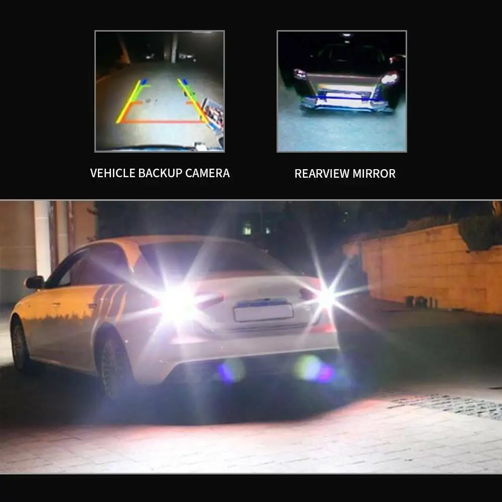 Ampoule LED Canbus blanche brillante pour feux de recul de voiture, 4 pièces, 912 921 T15 W16W