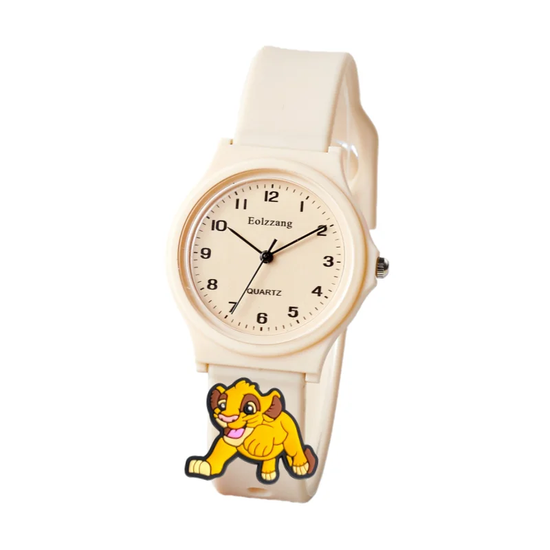 時計かわいいライオンキングシンバ男の子女の子腕時計子供ミニマリストかわいい子供漫画腕時計ギフト子供のための女の子時計