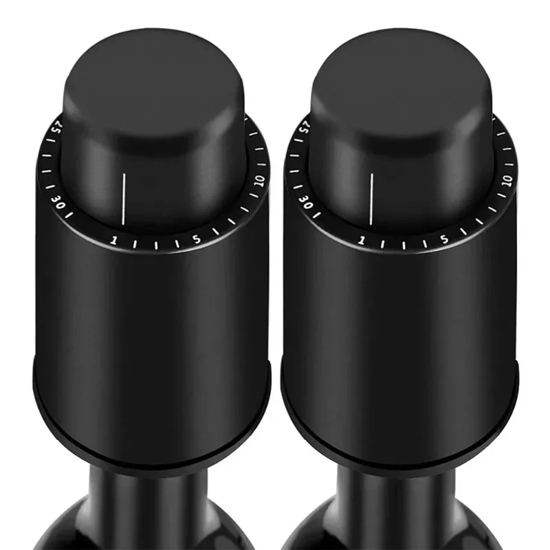 

Reusable Wine Bottle Stopper Press Style Wine Savers Vacuum Pump Corks Barware Graduated Vacuum Wine Preserver