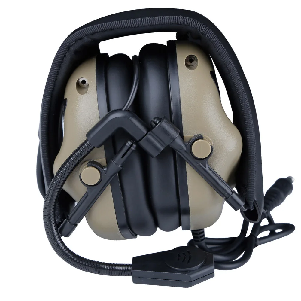 

Tactical Headset Professional Electronic Earmuff with Communication Function Adjustable Fit 54-62Cm for Shooting Hunting
