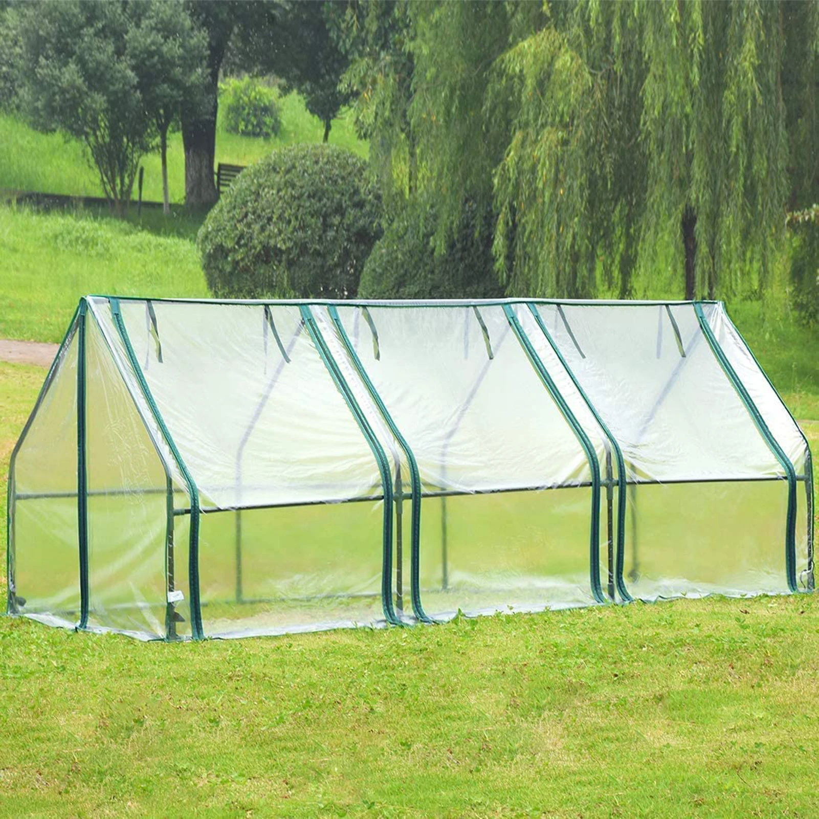 Greenhouses For Outdoors Winter Garden Greenhouse Cover With Doors Small Greenhouse 7.8 X 2.9 X 2.9 Ft Portable Greenhouse Cover