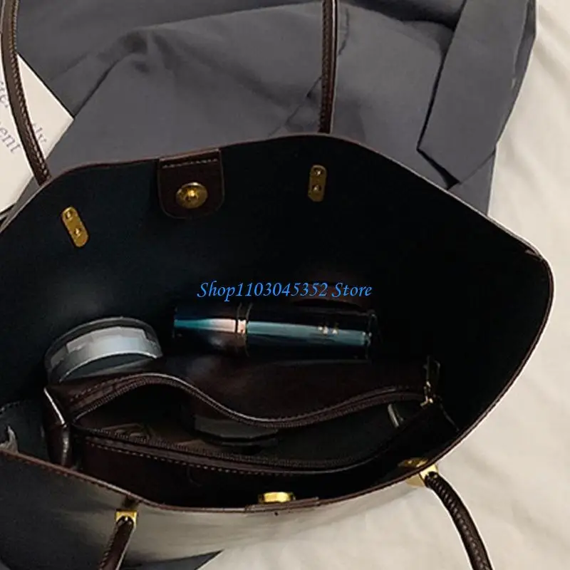 حقيبة كتف أسود A3PE A3PE حقيبة يد PU الحديثة للنساء مع مساحة واسعة