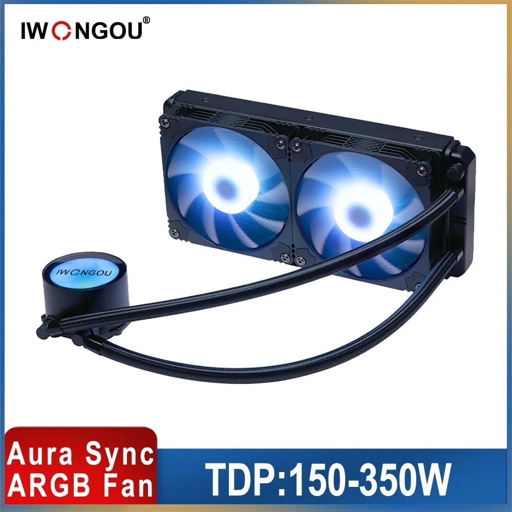 IWONGOU X99 Processor Cooler Liquid Cooler Quiet Fan Water Cooler Lga 1700 Intel LGA1150 1200 1366 2011 AM3 AM4 Water Cooling