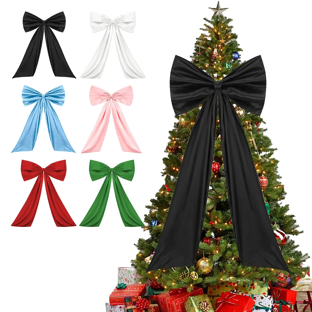 Satin Ribbon Bow Tie Themed Party Decorations Big Bow Wall Decor Giant Bow Ribbon Decor for Birthday Party Backdrop Wall Decor