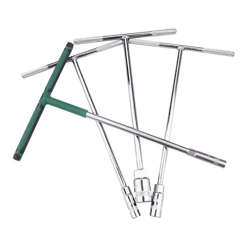 الأبيض T-شكل وجع 15 مللي متر إلى 19 مللي متر مفتاح بانة دليل توفير العمالة سداسية عرافة T نوع مفتاح بانة لصيانة السيارات