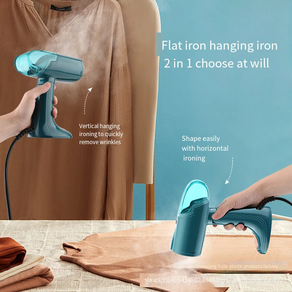 Foldable Handheld Steam Iron, Wrinkle Remover, Quick Heating in 30 Seconds, Portable Mini Fabric Steam Iron, Suitable for Travel