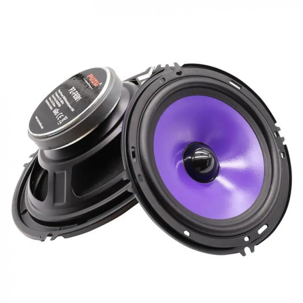 2Pcs  Car Audio Subwoofer Practical 6.5-Inch Sound Speaker System Corrosion-resistant Low Impedance Car Tweeter