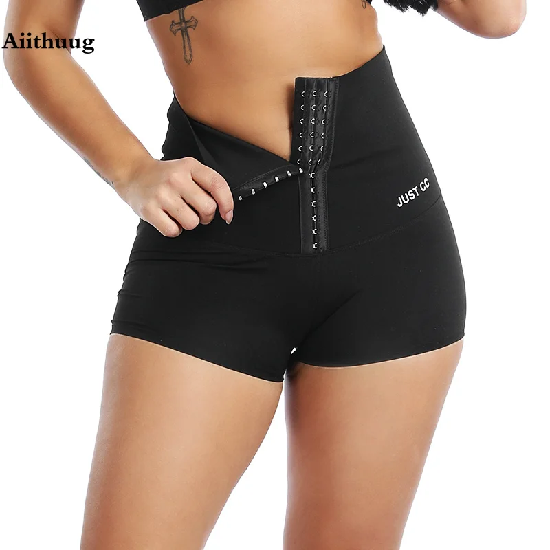 

Aiithuug High Waist Golf Shorts Tummy Control High Waisted Running Short Gym Shorts Workout Fitness Yoga Pants with Justcc Logo