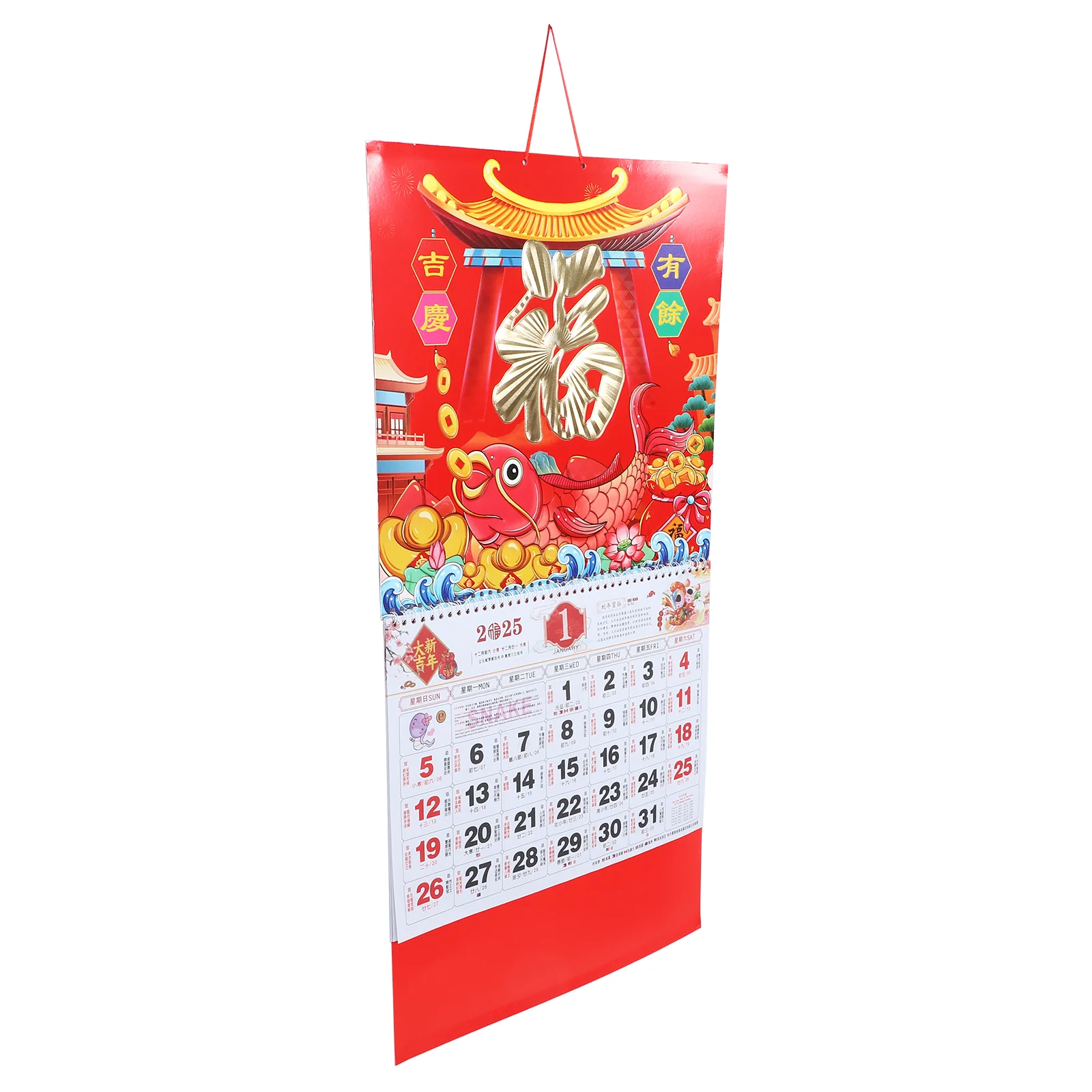 Year of The Snake Wall Calendar 2025 Monthly Spring Festival New Birthday Decoration for Boy Hanging Paper Whiteboard