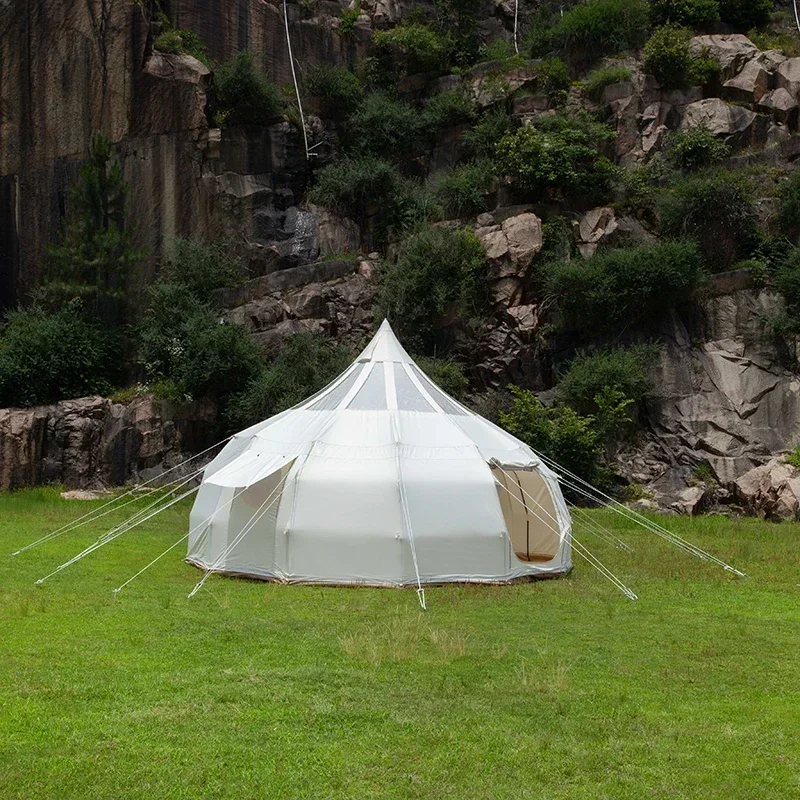 Outdoor Luxury Camping Star Tent, Glamping Mongolian Yurt, Popularny model w USA, Wodoodporna ochrona przed słońcem, Namiot z kopułą powietrzną