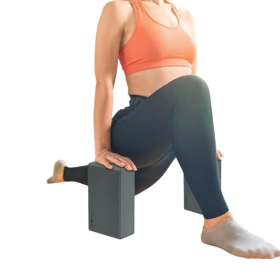 

- Stretching and Exercise Foam Blocks, Yoga, Pilates Equipment for Home Workouts, Fitness Accessories for Home and Gym, Slip-Re